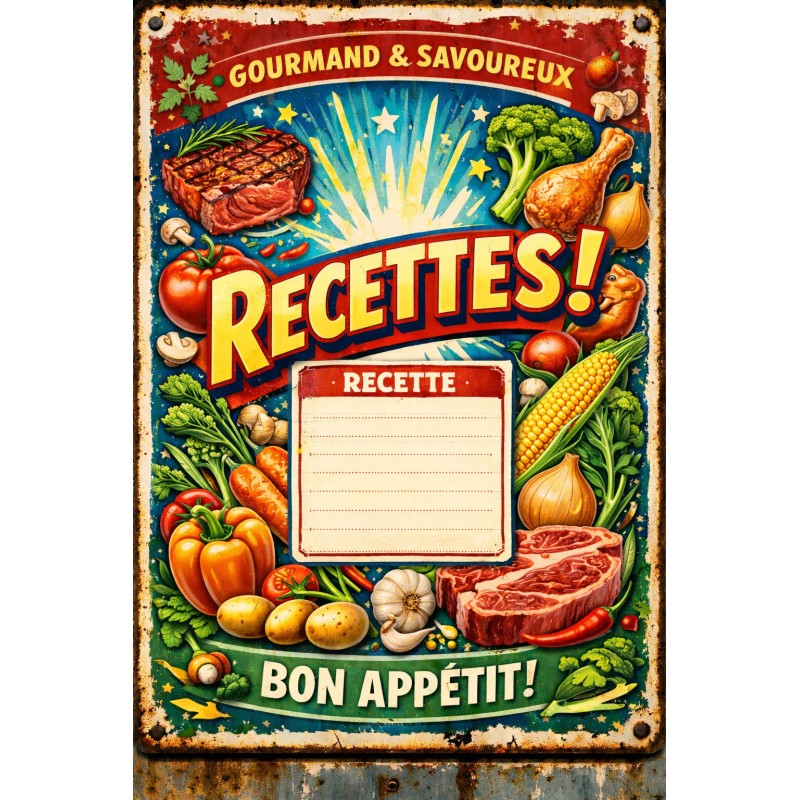 Panneau style émaillée pour la cuisine